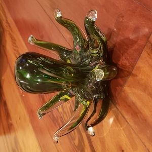 Octopus hand blown glass
